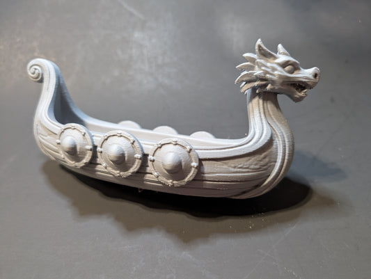 Unpainted Orman Lange Dragon Longship